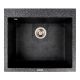 Кухонна гранітна мийка моделі 5750 DAVINA VALESO графіт