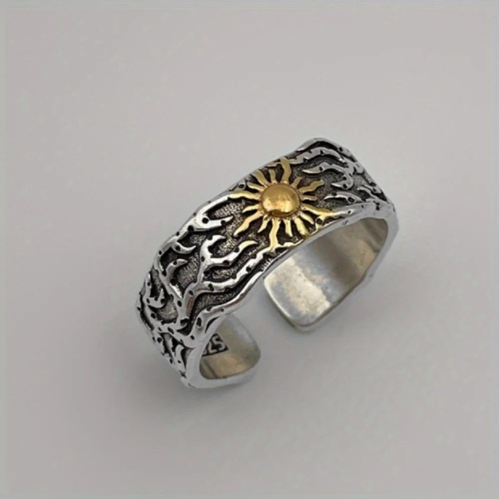 Кільце із сонцем стереоскопічний візерунок амулет Сонце талісман символ слов'ян Кільце із сонцем стереоскопічний візерунок амулет Сонце талісман символ слов'ян