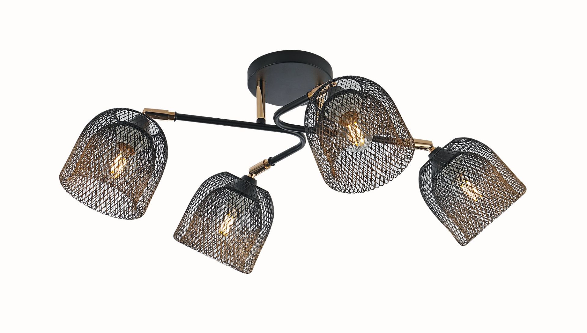 Декоративная люстра модель V 6324-4 BK+FG Декоративная люстра модель V 6324-4 BK+FG