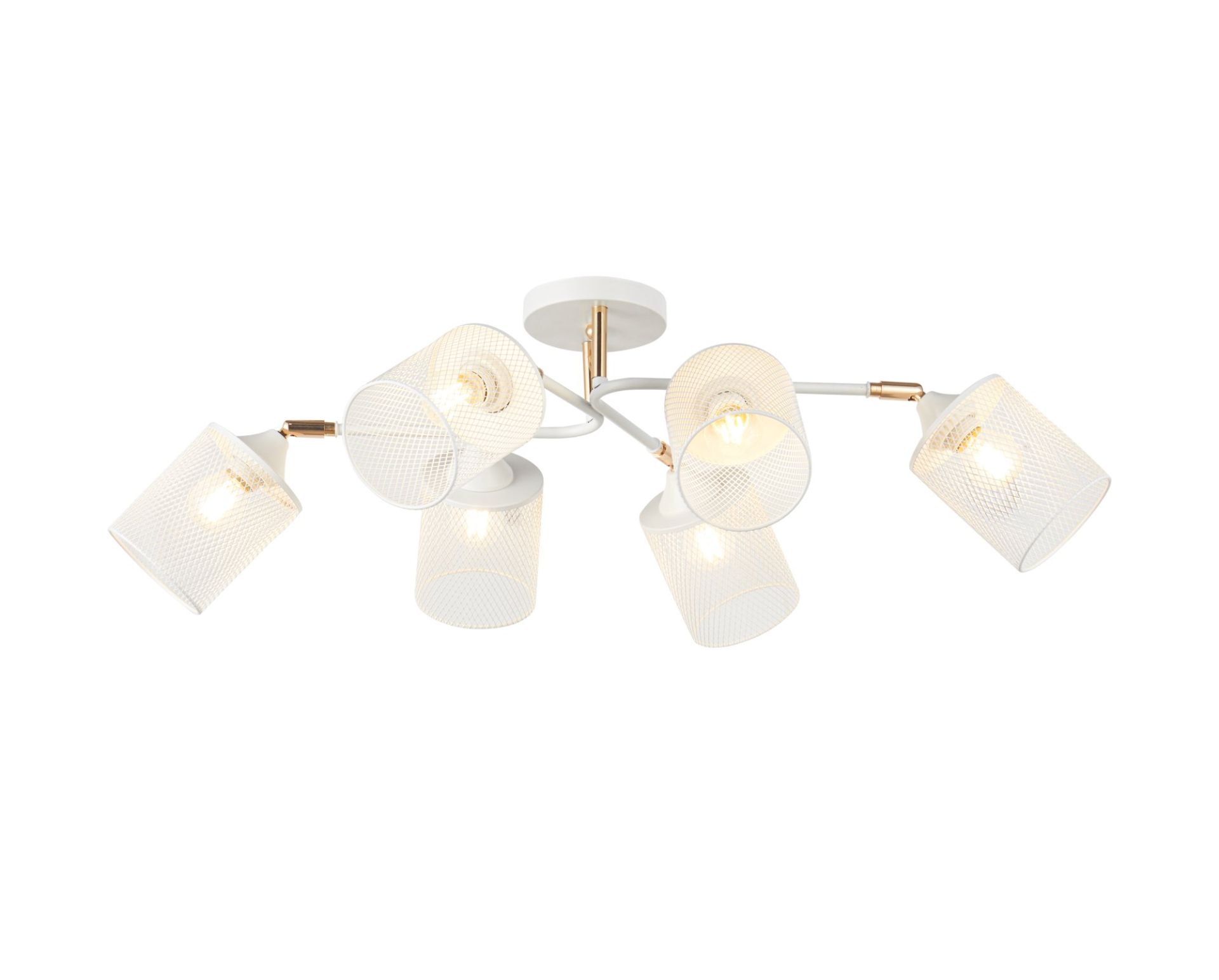 Декоративная люстра V 6322-6 WH+FG Декоративная люстра V 6322-6 WH+FG