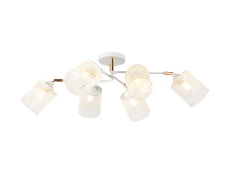Люстра декоративна на 6 ламп IS 6322-6 WH+FG