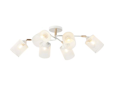 Декоративная люстра V 6322-6 WH+FG Декоративная люстра V 6322-6 WH+FG