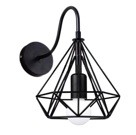 Лофтове бра VALESO B-TY01A чорне E27 Лофтове бра VALESO B-TY01A чорне E27