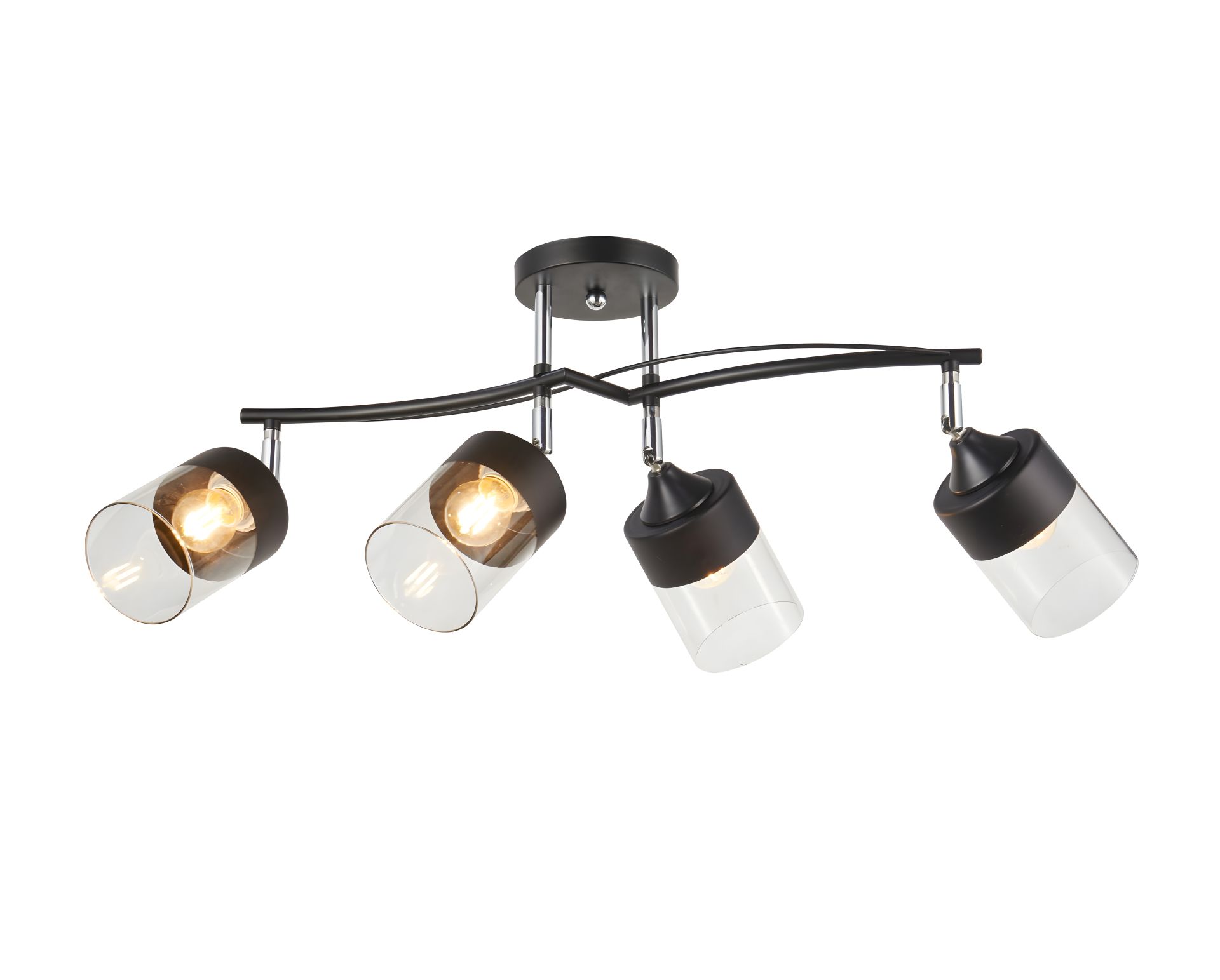 Декоративная люстра V 6327-4 BK+CR Декоративная люстра V 6327-4 BK+CR