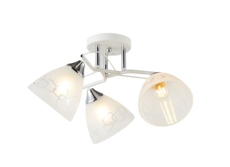 Люстра декоративна V 6326-3 WH+CR для стилізованого інтер'єру Люстра декоративна V 6326-3 WH+CR для стилізованого інтер'єру