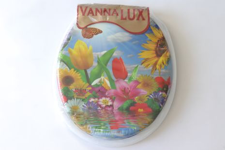 Сидіння-кришка для унітазу м'яка Vanna Lux біла Туреччина w504-1
