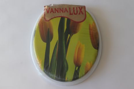 Кришка- сидіння для унітазу м'яка Vanna Lux Туреччина біла w504-2