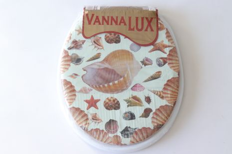 М'яка кришка-сидіння для унітазу Vanna Lux з Туреччини біла w504-3
