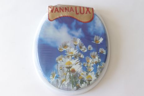 Кришка- сидіння м'яка для унітазу Vanna Lux, біла, Туреччина w504-6