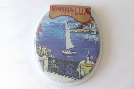 М'яка кришка-сидіння для унітазу Vanna Lux Туреччина біла w504-17