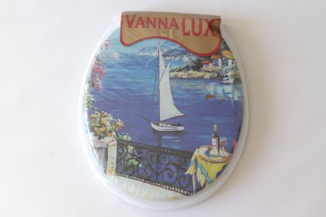 М'яка кришка-сидіння для унітазу Vanna Lux Туреччина біла w504-17