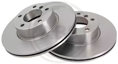 Передние тормозные диски для BMW, ABS (17937) пара