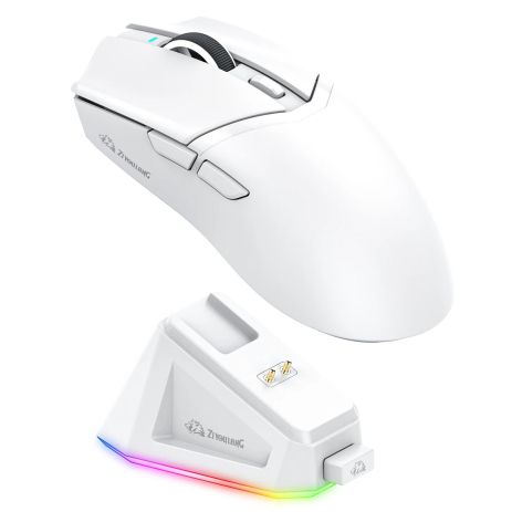 Сверхлегкая беспроводная игровая мышь ZIYOULANG X2 PAW3311 White Сверхлегкая беспроводная игровая мышь ZIYOULANG X2 PAW3311 White