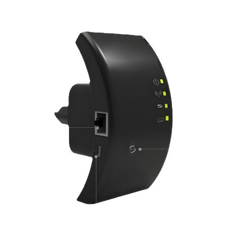 Wi-Fi підсилювач Pix-Link WR01 WPS, Repeater/AP, 300 Мбіт/с чорний Wi-Fi підсилювач Pix-Link WR01 WPS, Repeater/AP, 300 Мбіт/с чорний
