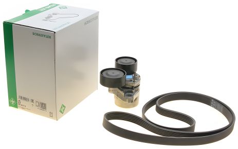 Роликовий модуль натягувача ременя, комплект для BMW X1, INA (529051010)