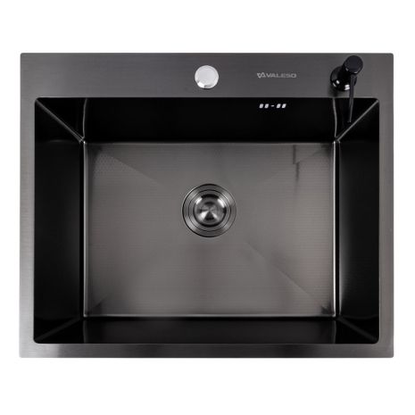 Кухонна мийка 60*50 PVD чорна VALESO Handmade DECOR (3,0/0,8) Кухонна мийка 60*50 PVD чорна VALESO Handmade DECOR (3,0/0,8)