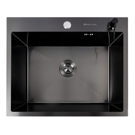 Мийка кухонна 60*50 PVD чорна VALESO Handmade DECOR (3.0/0.8) Мийка кухонна 60*50 PVD чорна VALESO Handmade DECOR (3.0/0.8)
