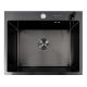 Мийка кухонна 60*50 PVD чорна VALESO Handmade DECOR (3.0/0.8)