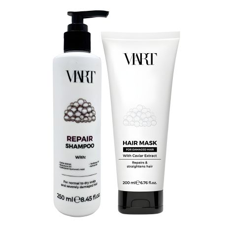 Шампунь и маска VIART DUO с экстрактом икры для восстановления волос, 250+200 мл
