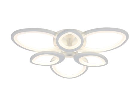 Біла світлодіодна люстра VALESO G 2730/3+3 Білий 138W