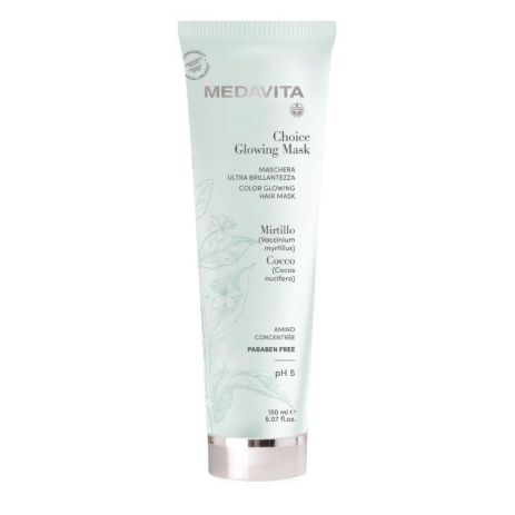 Питательная маска Medavita Choice Glowing Mask для увлажнения и блеска окрашенных волос 150 мл
