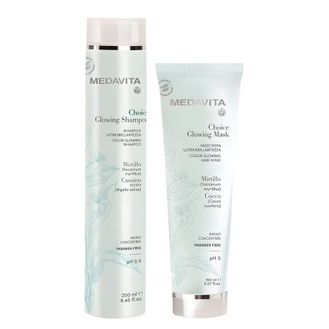 Набір Medavita Choice Glowing DUO: шампунь і маска для зволоження волосся