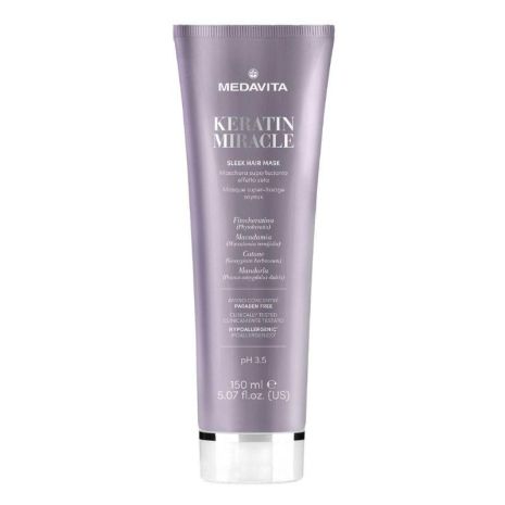 Разглаживающая маска Medavita Keratin Miracle Sleek Hair Mask для пушистых и непослушных волос 150 мл