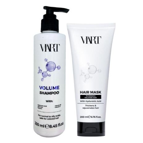 Шампунь і маска для відновлення та об'єму тонкого волосся VIART DUO with Hyaluronic Acid (250+200 мл)