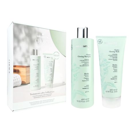 Подарунковий набір Medavita Choice шампунь і маска для зволоження і блиску фарбованого волосся 400/200 мл
