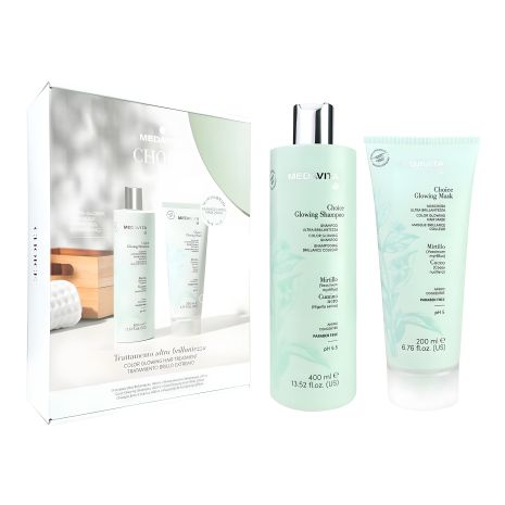 Подарунковий набір шампуню і маски для зволоження і блиску фарбованого волосся Medavita Choice 400/200 мл