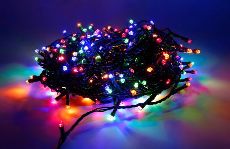 Новорічна гірлянда LED-лампа VALESO 100 шт RGB 8 режимів Зелений провід LKS5020