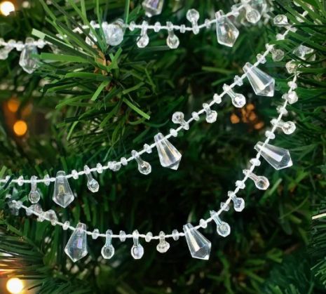 Гирлянда новогодняя Мини-LED VALESO Кристалл Серебристый провод Теплый свет LKS8902