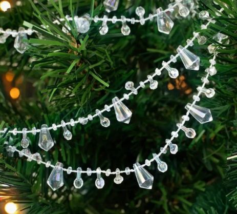 Гирлянда новогодняя Мини-LED VALESO Кристалл Серебристый провод Теплый свет LKS8902