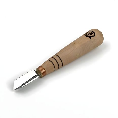 Угловая скошенная стамеска 10мм АЮ-STRYI Profi для геометрической резьбы