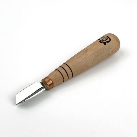 Угловая скошенная стамеска 10мм АЮ-STRYI Profi для геометрической резьбы Угловая скошенная стамеска 10мм АЮ-STRYI Profi для геометрической резьбы