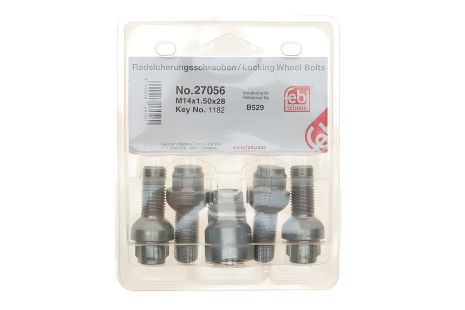 Болт кріплення колеса для SKODA OCTAVIA, FORD GALAXY, SEAT, FEBI BILSTEIN (27056)