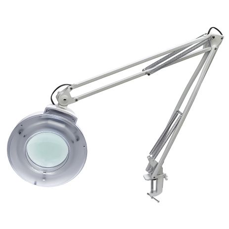 Лупа на складной ноге со струбциной Aida A-198 с подсветкой (d=126 мм, 8X)