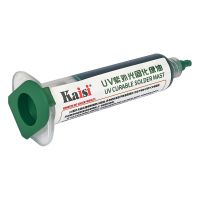 Лак ізоляційний Kaisi зелений, у шприці, 10 ml (швидкосохнучий) (UV curable solder mask)