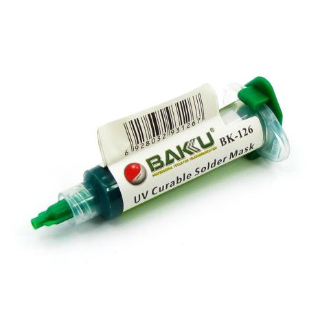 Лак изоляционный Baku BA-126, в шприце, 8 гр (UV Curable Solder Mask for PCB)