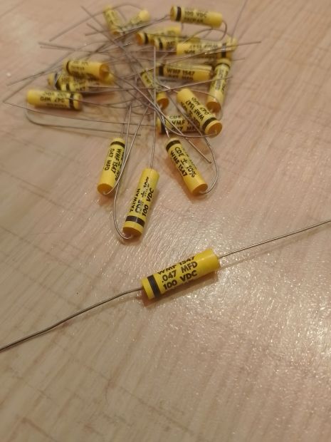 Конденсатор WMF 1S47 47nF 100v для електрогітари Конденсатор WMF 1S47 47nF 100v для електрогітари