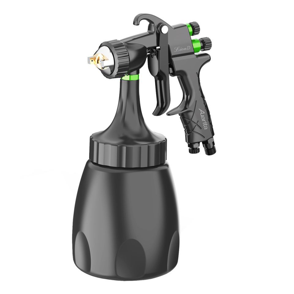 Пистолет окрасочный пневматический LVMP ниж.пласт.бачок 1000мл, форсунка-1,4мм AUARITA LION-D-1.4LM Пистолет окрасочный пневматический LVMP ниж.пласт.бачок 1000мл, форсунка-1,4мм AUARITA LION-D-1.4LM