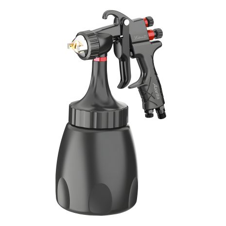 Пневматичний Фарбувальний Пістолет LVMP ниж.пласт.бачок 1000мл, форсунка-2,0мм AUARITA LION-D-2.0LM