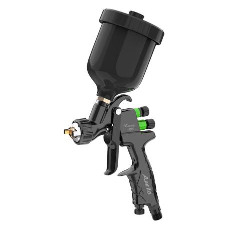 Пистолет окрасочный пневматический HVLP верх.пласт.бачок 250мл, форсунка-1,0мм AUARITA LION-B-LIGHT-1.0