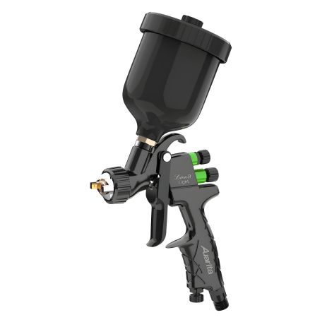 Пневматический краскопульт HVLP с верхним пластиковым бачком 250мл и форсункой 1,0мм AUARITA LION-B-LIGHT-1.0