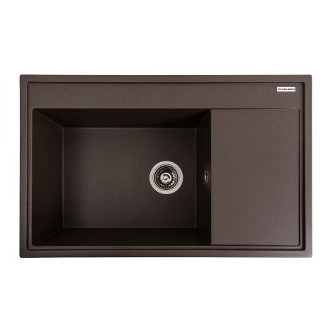 Матовая гранитная мойка для кухни VALESO 7950 AZURIT Темная скала