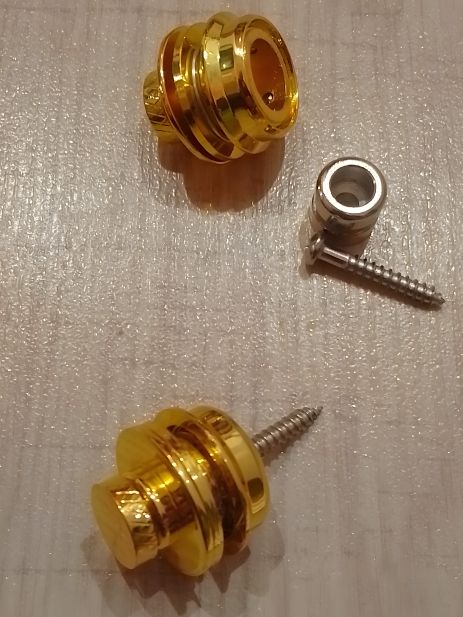 Золотисті тримачі ременя для електрогітари shaller (уцінка)