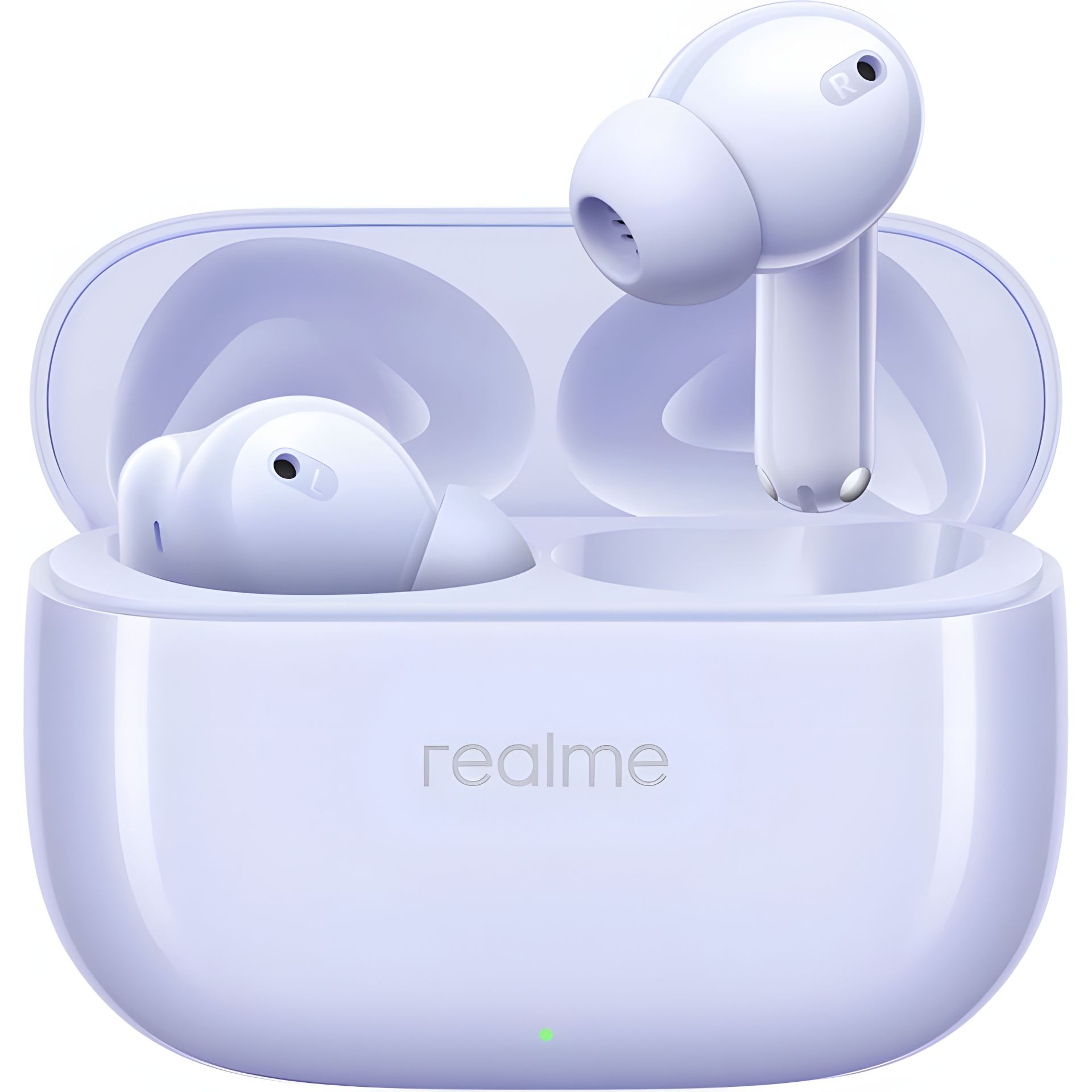 Навушники Realme Buds T310 (RMA2303) BT5.4, IP55, 8h, 40h, 58mAh, 480 mAh, Monet Purple UA UCRF Навушники Realme Buds T310 (RMA2303) BT5.4, IP55, 8h, 40h, 58mAh, 480 mAh, Monet Purple UA UCRF