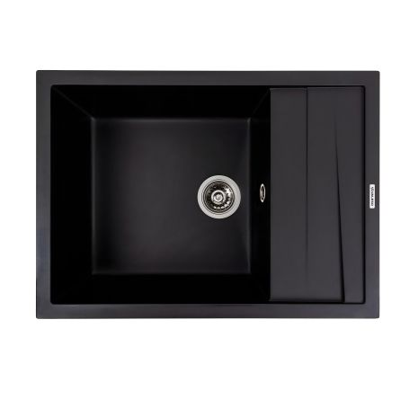 Кухонная мойка гранитная матовая 7050 CASCADA VALESO чёрная Кухонная мойка гранитная матовая 7050 CASCADA VALESO чёрная