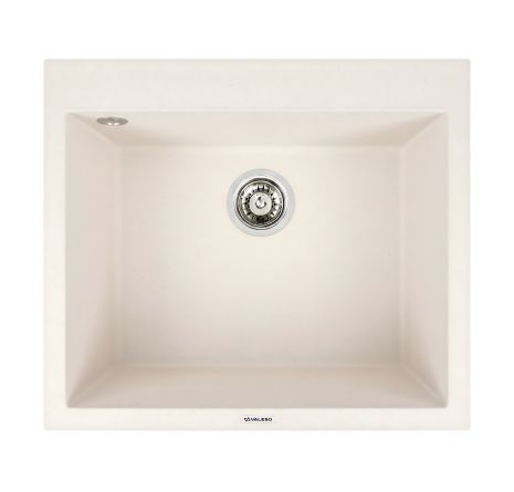 Кухонна гранітна мийка 5750 DAVINA VALESO біла в крапку