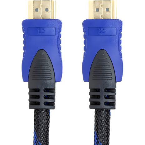 Видео кабель PowerPlant HDMI - HDMI, 25м, позолоченные коннекторы, 1.4V, Nylon, Double ferrites
